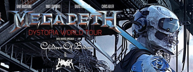 Megadeth - Dystopia world tour